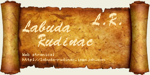 Labuda Rudinac vizit kartica